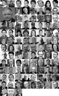April 10, 2010 Smolensk Crash Victims.